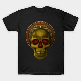 Golden Skull with Halo T-Shirt